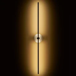 Essential Grand Stick Applique da parete in ottone satinato e alabastro