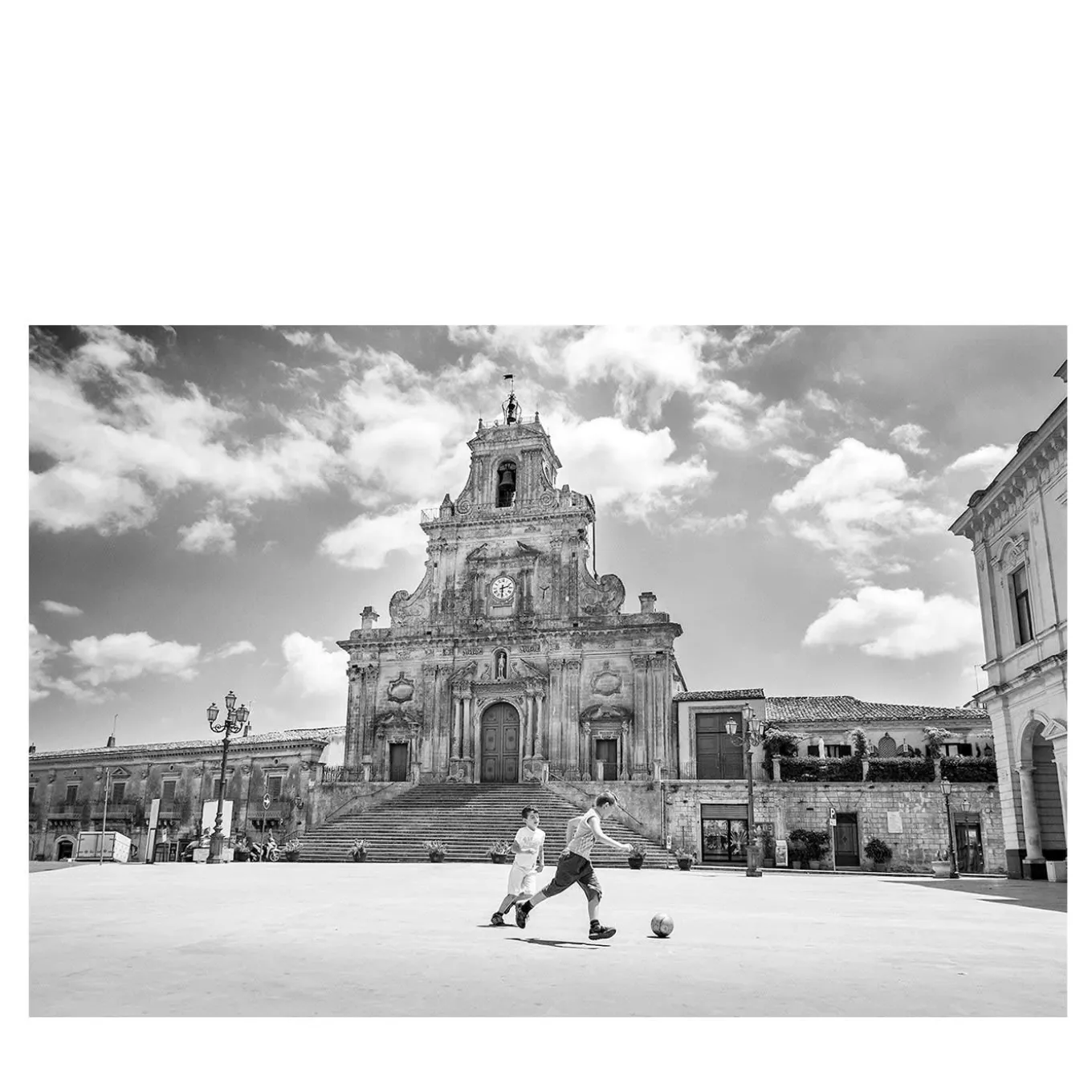 Estate Siciliana Stampa fotografica in bianco e nero