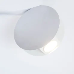 Faretto da soffitto regolabile Mimesi in acciaio bianco