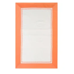 Federa Siam Bianca e Arancione in Raso di Cotone