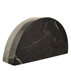 Fermalibri Cake in Marmo Nero Marquina e Marmo di Carrara Bianco