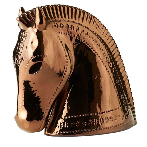 Figurina testa di cavallo Rimini Rame di Aldo Londi