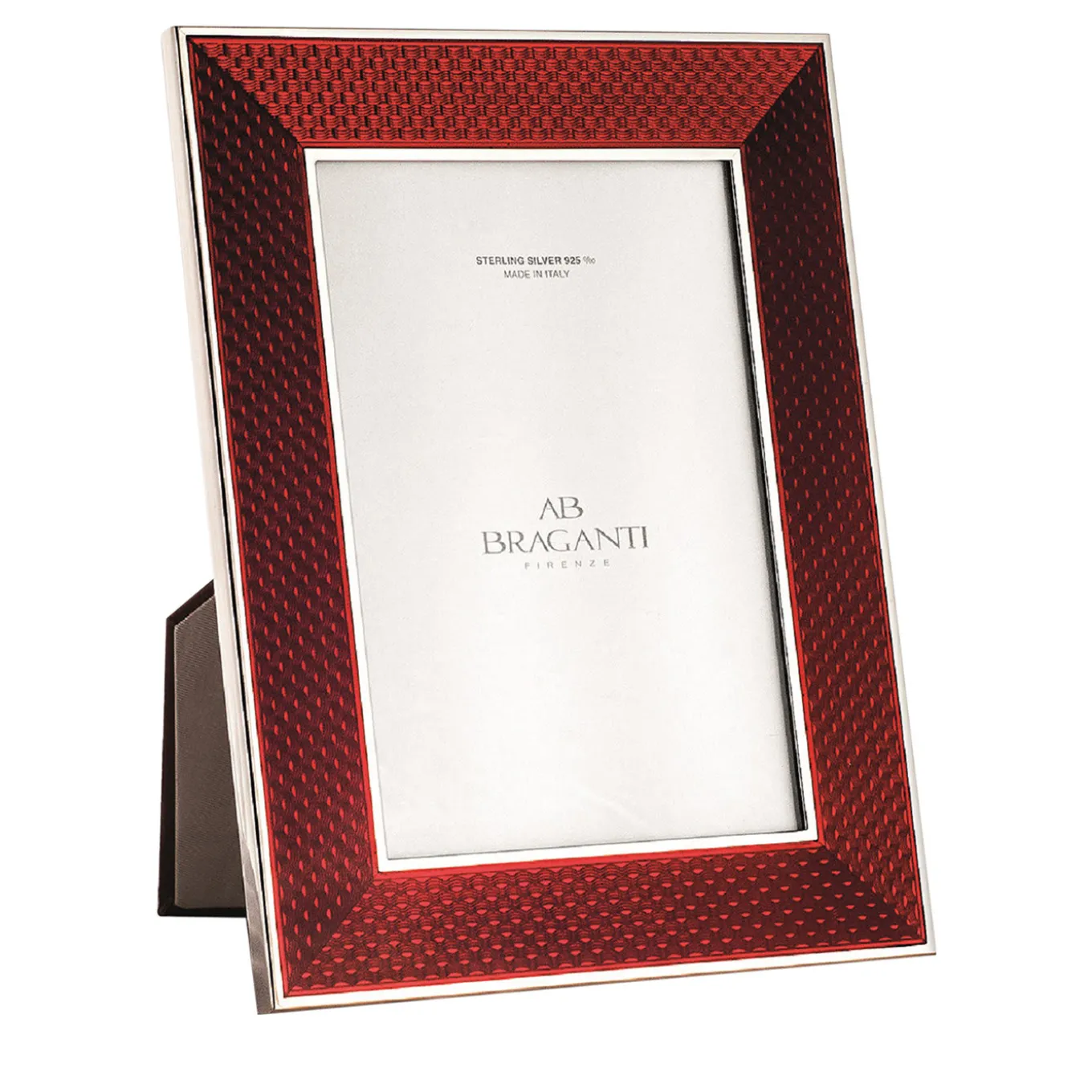 Fiorenza Guilloche Cornice rossa