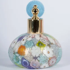 Flacone spray di profumo Murrina multicolore oro