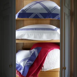 Four Generations Bianco e blu brillante US King Sham