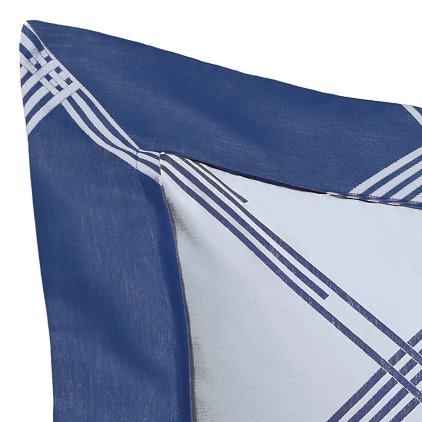 Four Generations Jacquard Blue China US Standard Sham