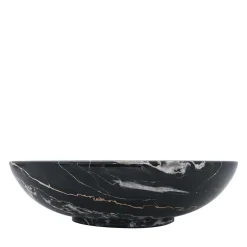 Fruttiera in marmo nero Portoro