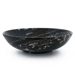 Fruttiera in marmo nero Portoro