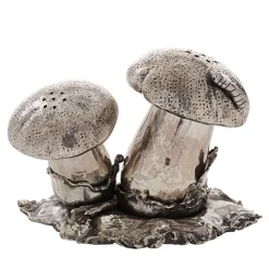 Fungo Porta sale e pepe in argento sterling