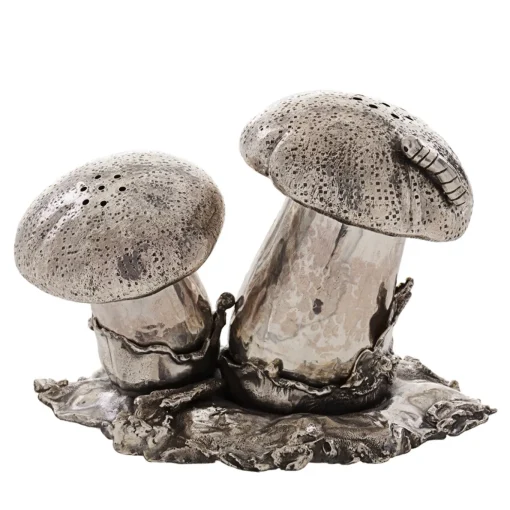 Fungo Porta sale e pepe in argento sterling