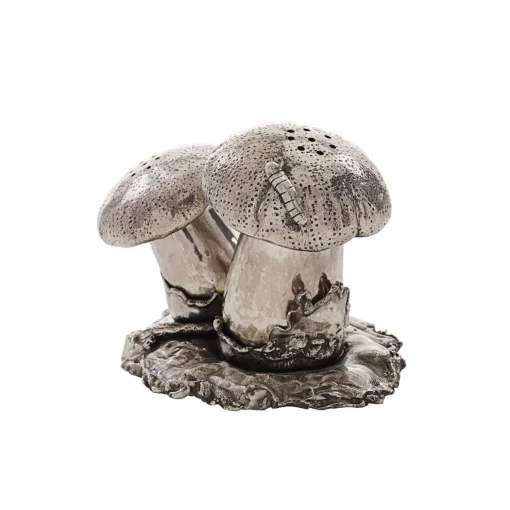 Fungo Porta sale e pepe in argento sterling