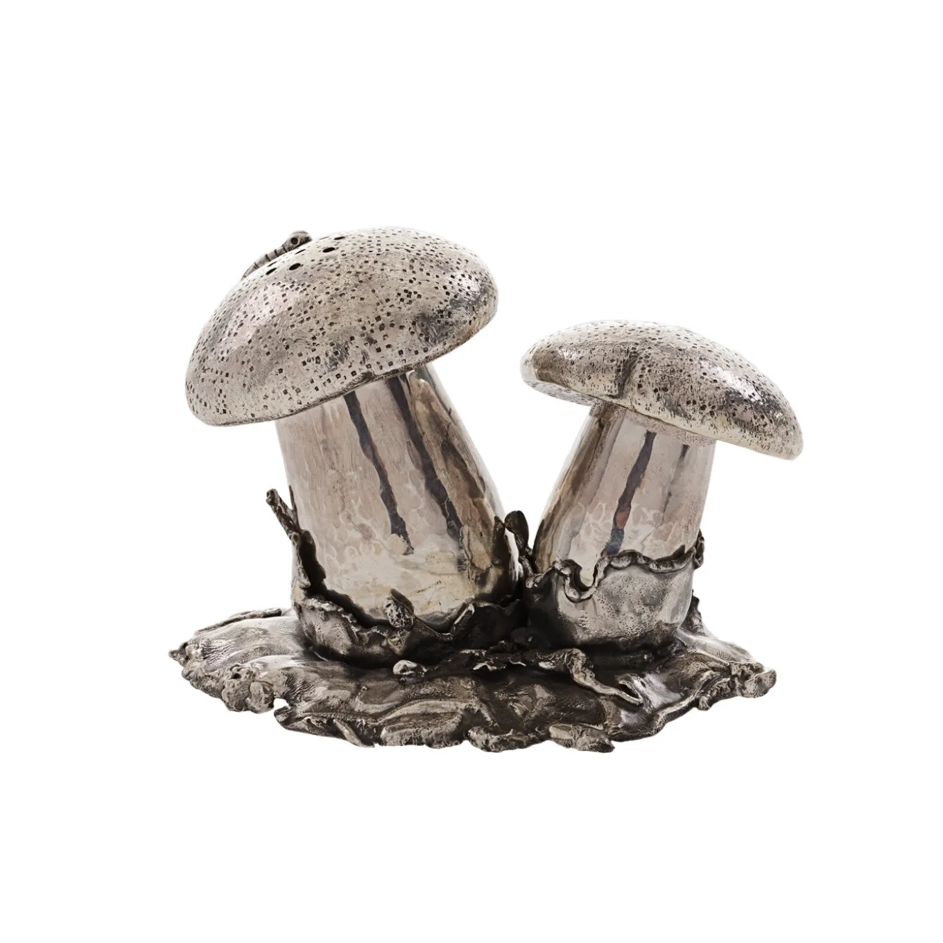 Fungo Porta sale e pepe in argento sterling