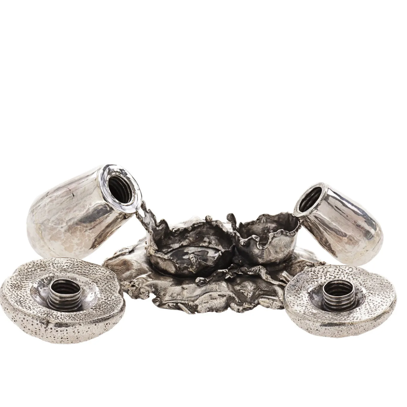 Fungo Porta sale e pepe in argento sterling