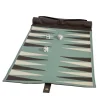 Gioco da Tavolo Backgammon Soft Travel 30 in pelle grigia luna