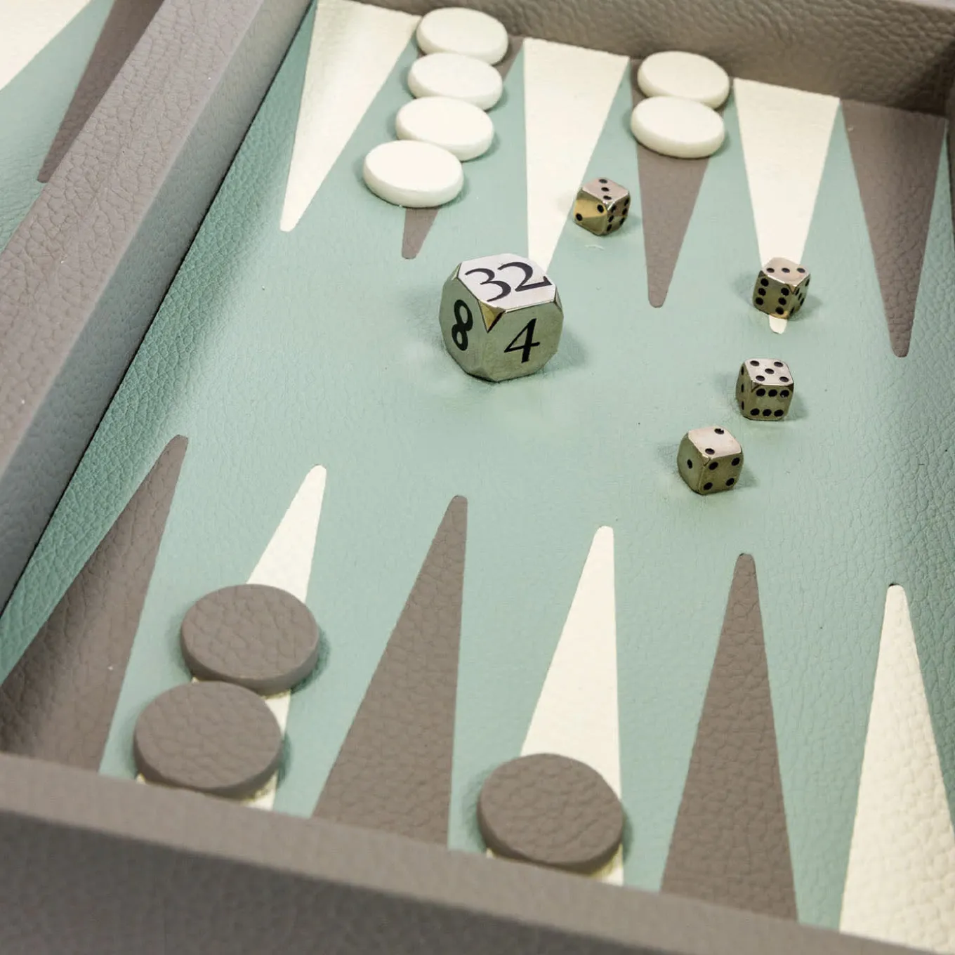 Gioco in scatola Backgammon grigio