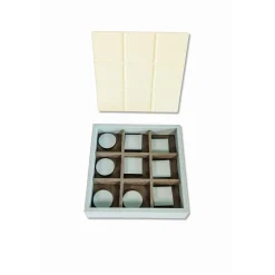 Gioco in scatola Tic Tac Toe grigio