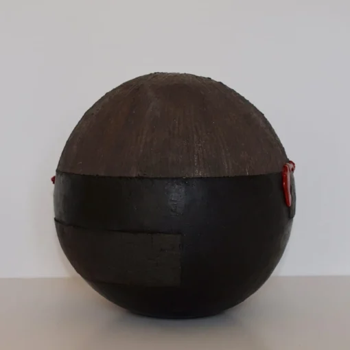Globo decorativo grigio e rosso #92