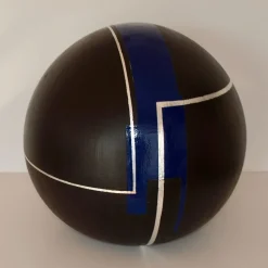 Globo decorativo nero, argento e blu #79