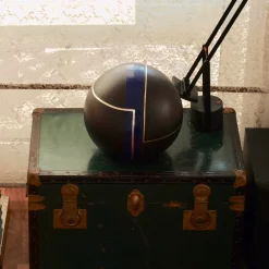 Globo decorativo nero, argento e blu #79