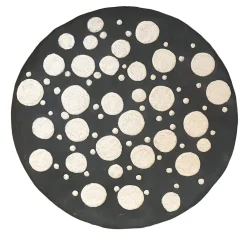 Gob 13 Piatto in Ceramica Bianco e Nero