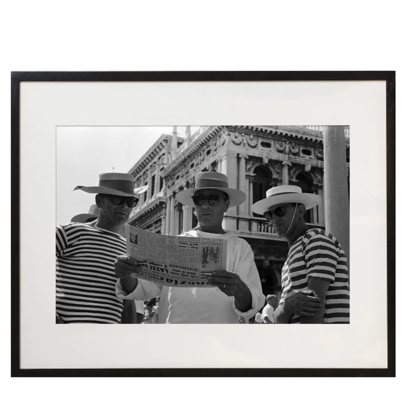 Gondoliere #3 Stampa con cornice di Nocella