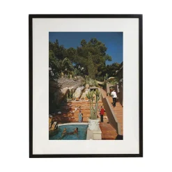 Hotel Punta Tragara Stampa con cornice di Slim Aarons