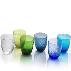Idra Gray Set di 6 bicchieri da acqua assortiti
