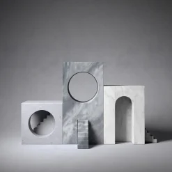 Il Villaggio - Utopia Palissandro Bluette Scultura di E. Ossino