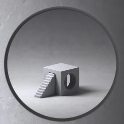 Il Villaggio - Utopia Palissandro Bluette Scultura di E. Ossino