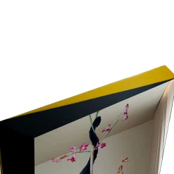 Incontri Inaspettati Pittura ad olio trapezoidale su specchio di Giuseppe Caiafa