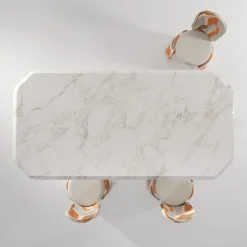 Inge calacatta marble dining table
