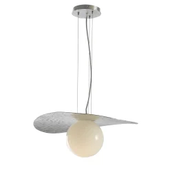 Lampada a sospensione argentata Balloons