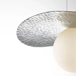 Lampada a sospensione argentata Balloons