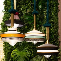 Lampada a sospensione Calypso Outdoor Antigua Mint di Servomuto