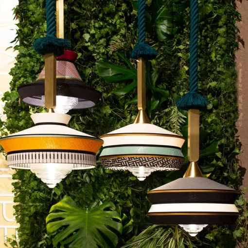 Lampada a sospensione Calypso Outdoor Antigua Mint di Servomuto