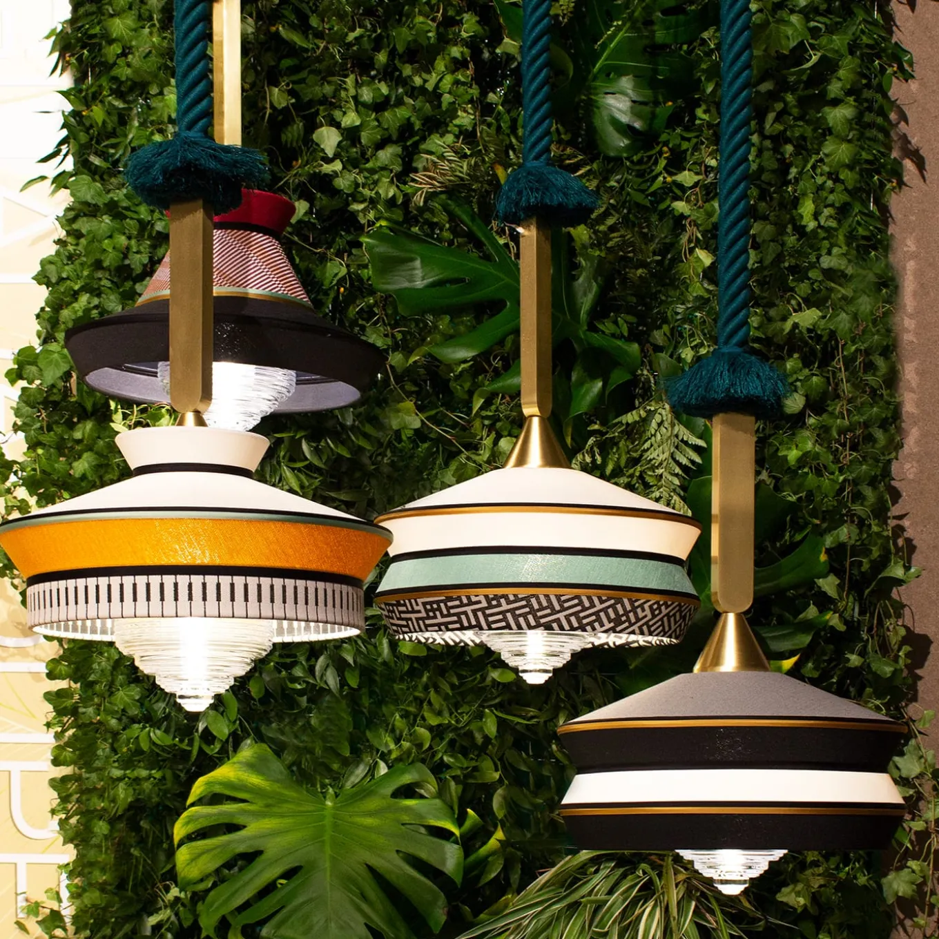 Lampada a sospensione Calypso Outdoor Antigua Mint di Servomuto