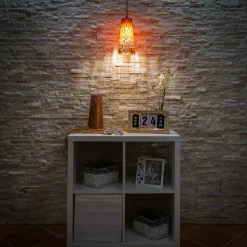 Lampada a sospensione Coral in bronzo