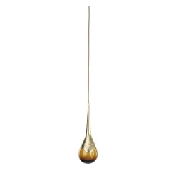 Lampada a sospensione in ottone martellato