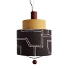 Lampada a sospensione Materia Double Ardesia