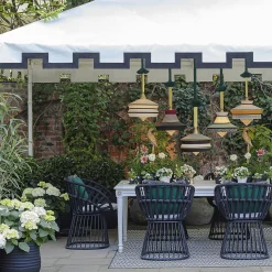 Lampada a sospensione nera per esterni Calypso Guadaloupe di Servomuto