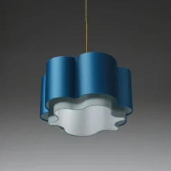 Lampada a sospensione Phlox Blue di Marta Laudani