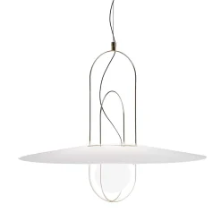 Lampada a sospensione Setareh White di Francesco Librizzi
