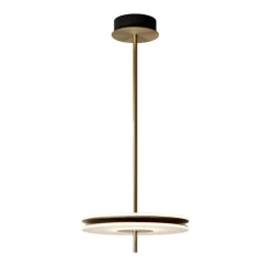 Lampada a sospensione Soul in ottone brunito chiaro