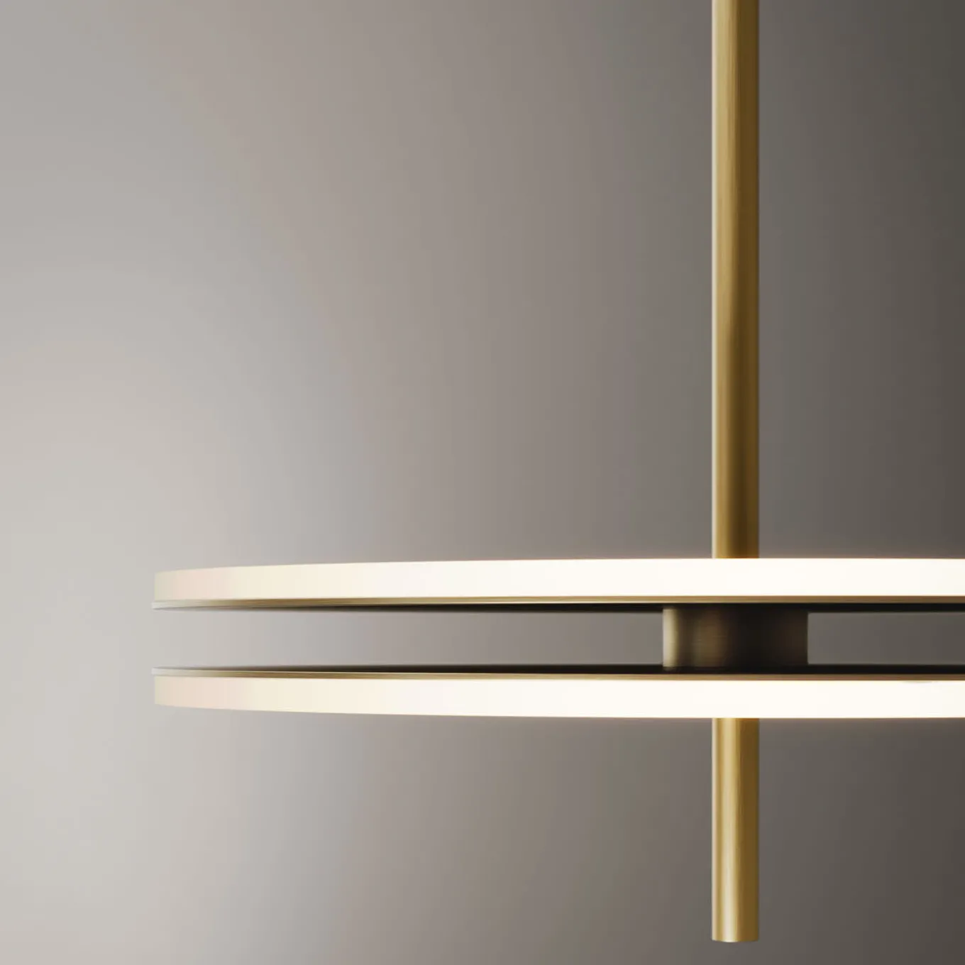 Lampada a sospensione Soul in ottone brunito chiaro