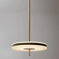 Lampada a sospensione Soul in ottone brunito chiaro