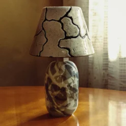 Lampada Alchimie in vetro di Murano bianco