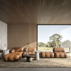 Lampada Armonia S in marmo bianco onice di Jacopo Simonetti