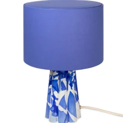 Lampada Bucket in vetro di Murano blu