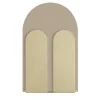 Lampada da parete Bifora Beige Lecce Limestone & Brushed Brass di Apospersano