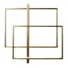 Lampada da parete Double Mondrian in ottone chiaro brunito